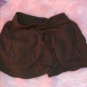 Olive green shorts